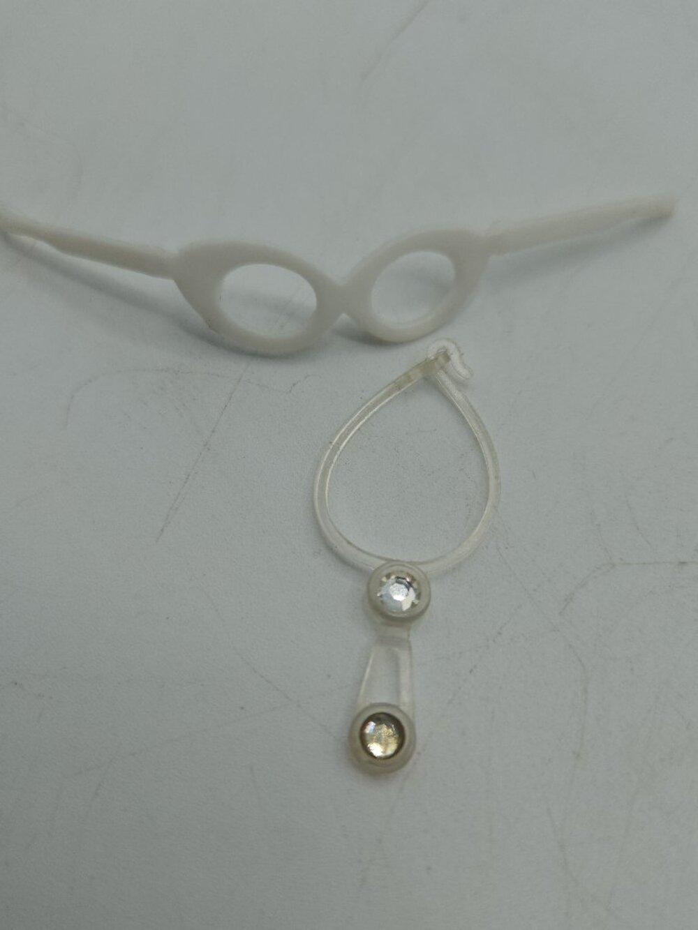Vintage Barbie Eye Glasses and Diamond Necklace